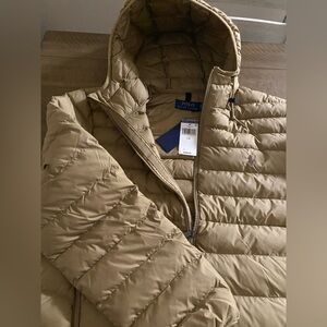 Ralph Lauren Men's Beige Puffer Jacket